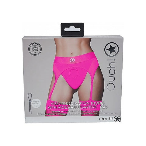 Ouch! Intimate Pleasure Strap-on Thong - Pink by Shots Toys