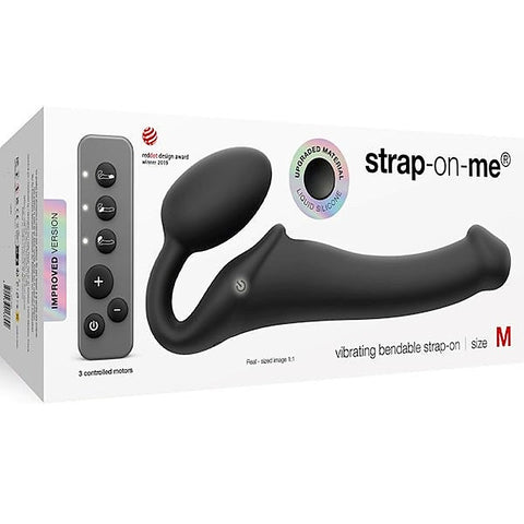 3 Motors Vibrating Bendable Strap-On by Strap-On-Me