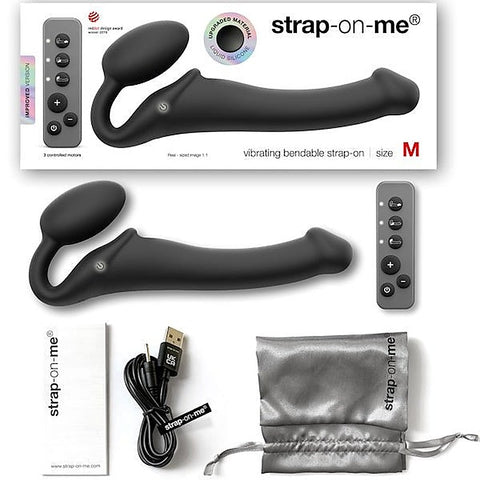 3 Motors Vibrating Bendable Strap-On by Strap-On-Me