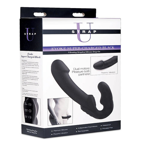 Strap U Evoke Rechargeable Vibrating Silicone Strap On