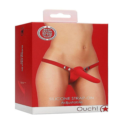 Silicone Adjustable Strap-On Dildo by Shots Toys