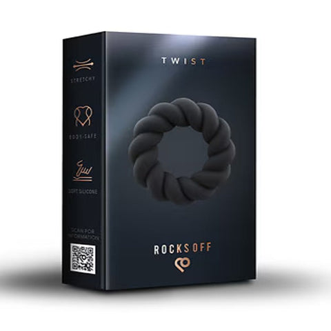 Twist Stretchy Silicone Cock Ring by Rocks Off