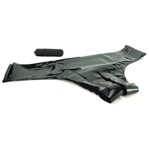 Fetish Fantasy Vibrating Crotchless Booty Shorts