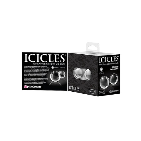 Icicles Medium Hand Blown Glass Ben-Wa Balls