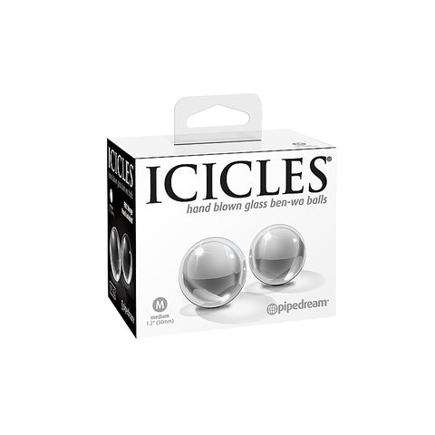 Icicles Medium Hand Blown Glass Ben-Wa Balls