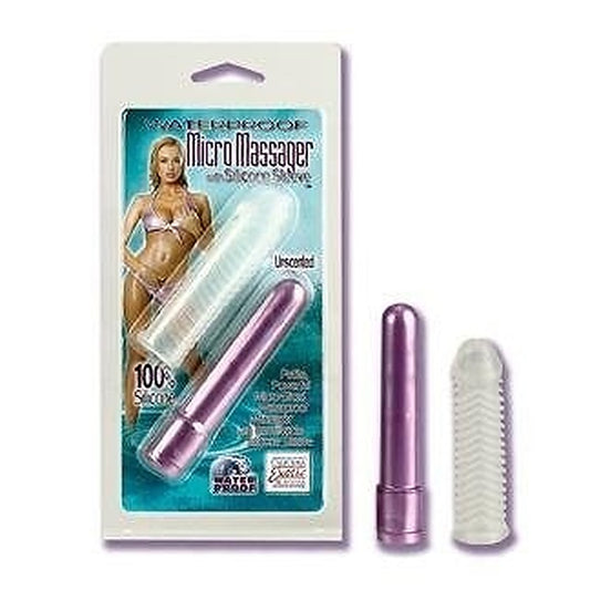 Waterproof Micro Massager with Silicone Sleeve