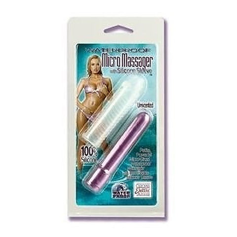 Waterproof Micro Massager with Silicone Sleeve