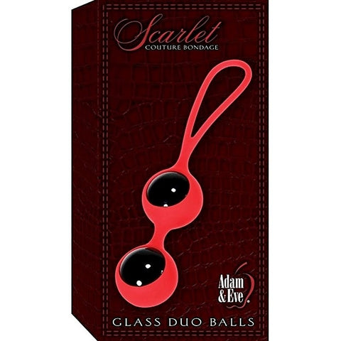 Scarlet Couture Glass Duo Balls by Adam & Eve Sextoys