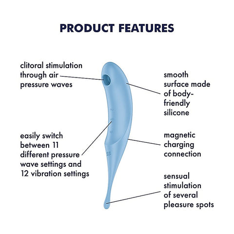 Twirling Pro Hybrid Air Pulse G Spot Vibrator by Satisfyer