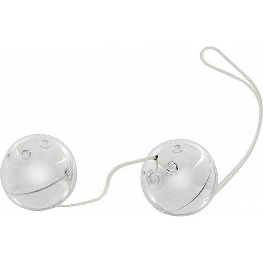 Silver Plastic Boxed Duo Ben Wa Balls by Seven Creations