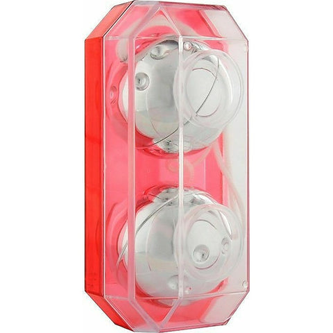 Silver Plastic Boxed Duo Ben Wa Balls by Seven Creations