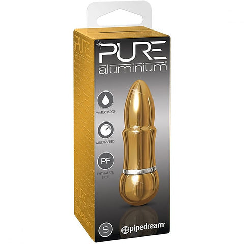 Pure Aluminium Gold Small Vibrating Bullet