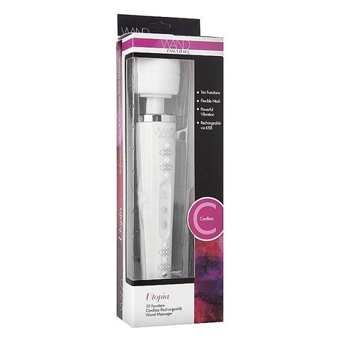 Utopia 10 Function Cordless Rechargeable Wand Massager