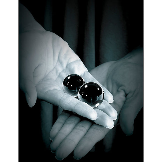 Fetish Fantasy Black Glass Ben Wa Balls Medium