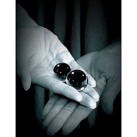 Fetish Fantasy Black Glass Ben Wa Balls Medium