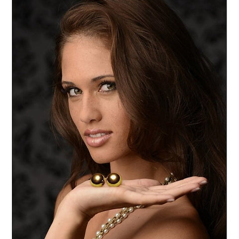 Sir's Gold Plated 1 Inch Kegel Balls by XR Brands