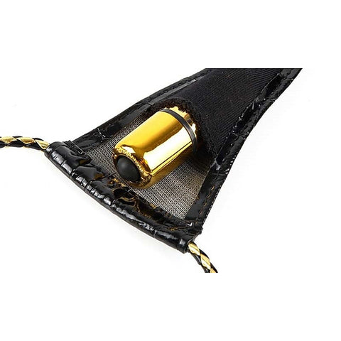 Fetish Fantasy Gold Vibrating Micro G-String