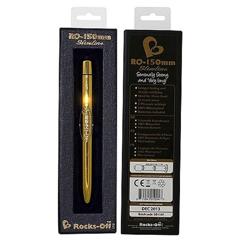 RO 150mm Slimline 10 Speed Gold by Rocks Off