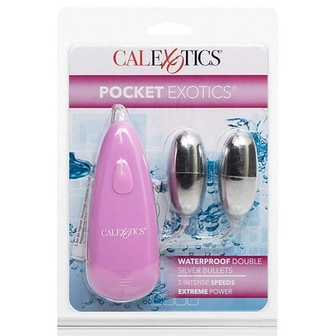 Pocket Exotics Waterproof Double Silver Bullet