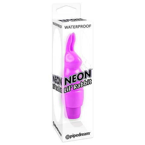 Neon Lil Rabbit Waterproof Massager by Pipedream