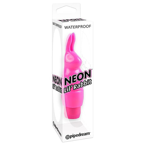 Neon Lil Rabbit Waterproof Massager by Pipedream