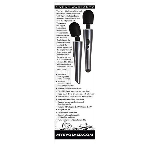 Mighty Metallic Pleasure Wand by Evolved