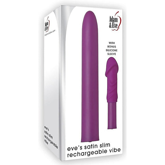 Eve's Satin Slim Rechargeable Vibe by Adam & Eve