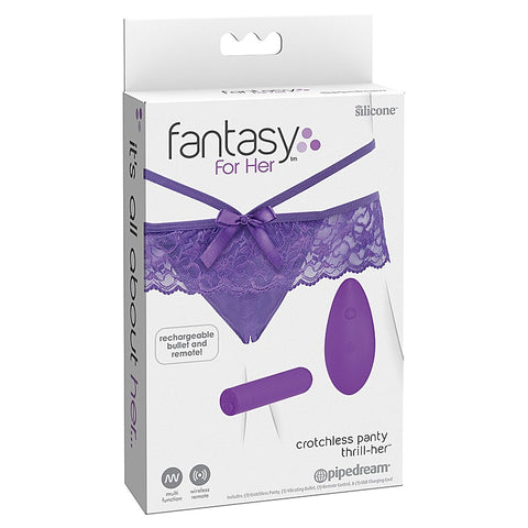 Fantasy for Her Crotchless Panty Thrill-Her Vibrator