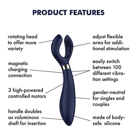 Endless Fun Silicone Vibrating Couples Toy by Satisfyer
