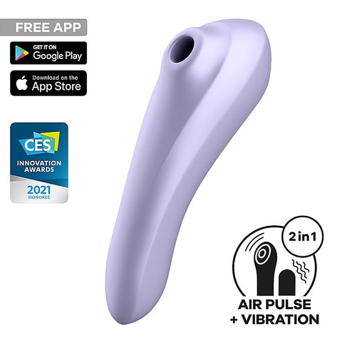 Dual Pleasure Air Pulse Clitoral and G Spot Vibrator