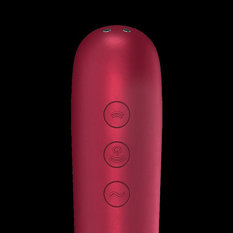 Dual Love Air Pulse Multi Functions Clitoral Massager