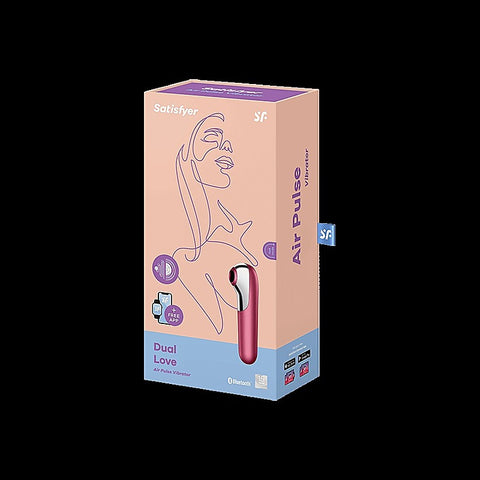 Dual Love Air Pulse Multi Functions Clitoral Massager