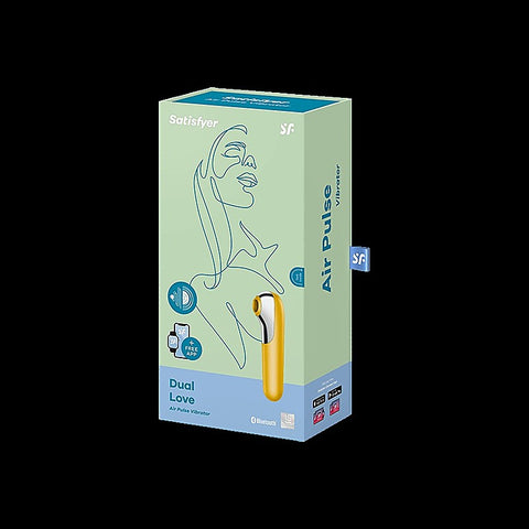 Dual Love Air Pulse Multi Functions Clitoral Massager