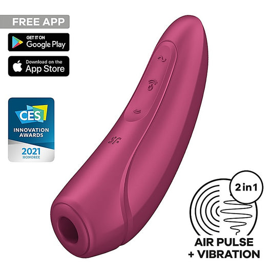 Curvy 1+ App Controlled Air Pulse Vibrating Clitoral