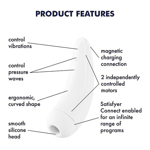 Curvy 2+ Mobile App Connected Clitoral Massager by Satisfyer