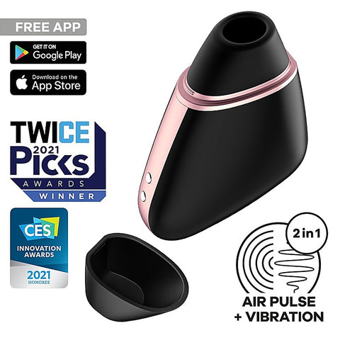Love Triangle App Controlled Air Pulse Clitoral Massager
