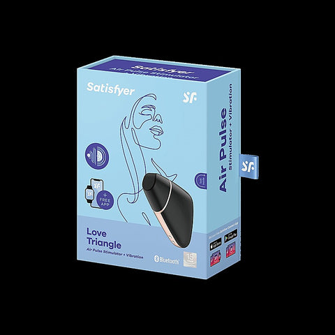 Love Triangle App Controlled Air Pulse Clitoral Massager