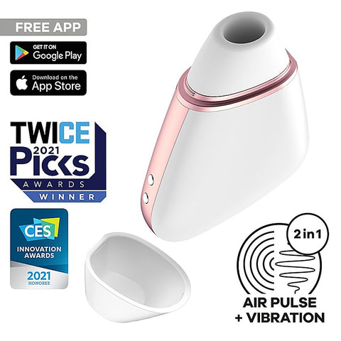 Love Triangle App Controlled Air Pulse Clitoral Massager