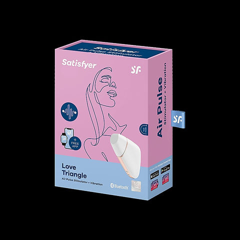 Love Triangle App Controlled Air Pulse Clitoral Massager