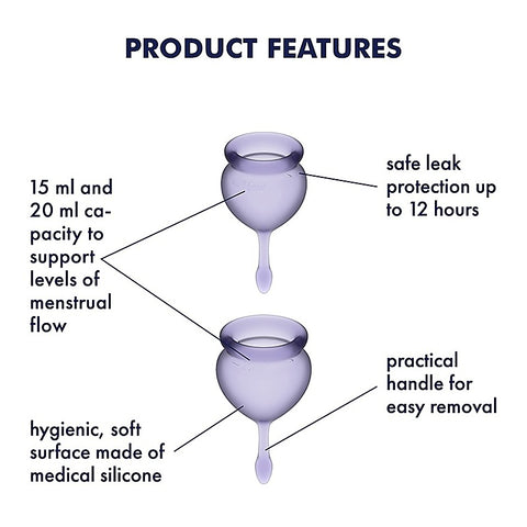 Feel Good Menstrual Cup Condom by Satisfyer