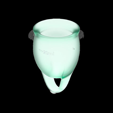 Feel Confident Silicone Menstrual Cups Set of 2 Condom