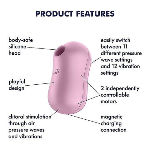 Cotton Candy Air Pulse Clitoral Massager by Satisfyer