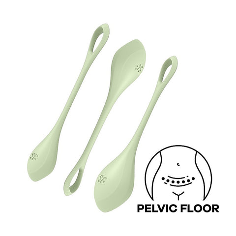 Yoni Power 2 Silicone Kegel Exerciser Balls by Satisfyer