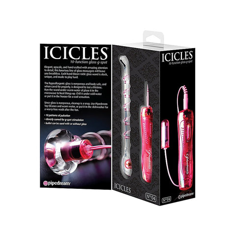 Icicles No. 04 10 Functions Glass G Spot Wand
