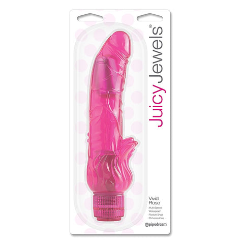 Juicy Jewels Vivid Rose Dong Massager by Pipedream Products