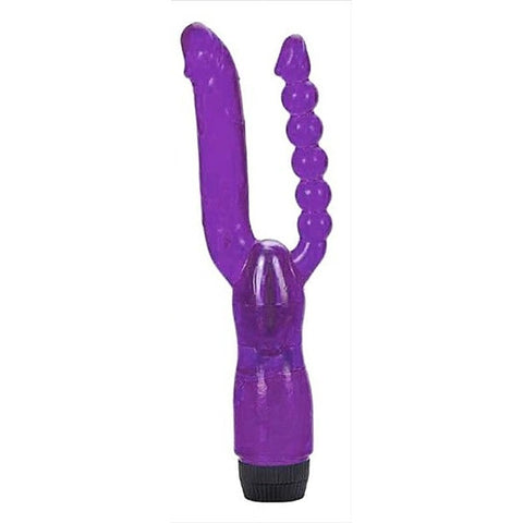 Xcel 10-Inch Dual Stimulation Vibrator by Seven Creations