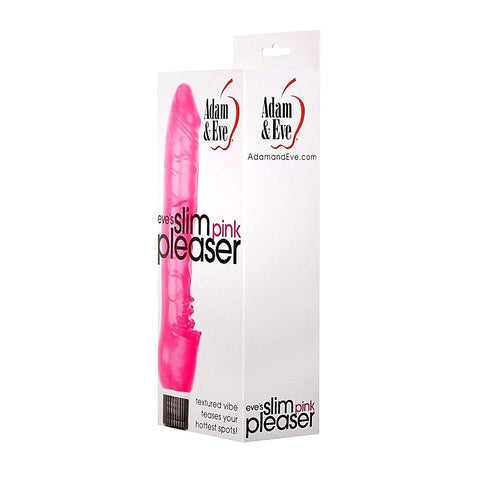 Customizable Vibrating Slim Pink Pleaser by Adam & Eve