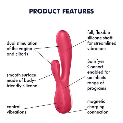 Mono Flex App Connected Multi Functions Rabbit Vibrator