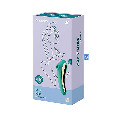 Dual Kiss Double Sided Air Pulse Clitoral Vibrator