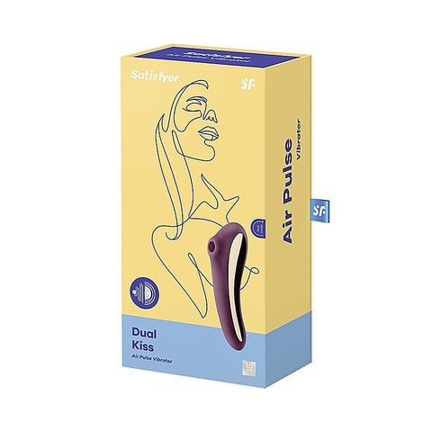 Dual Kiss Double Sided Air Pulse Clitoral Vibrator